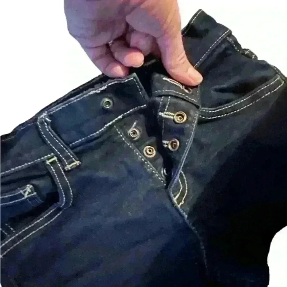 Girls Justice Lot of 2‎ Denim Jean Denim Shorts, Size 8